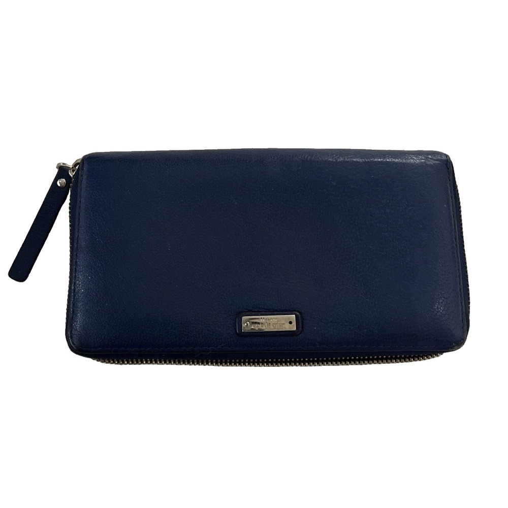 Kate Spade Blue wallet zip around large